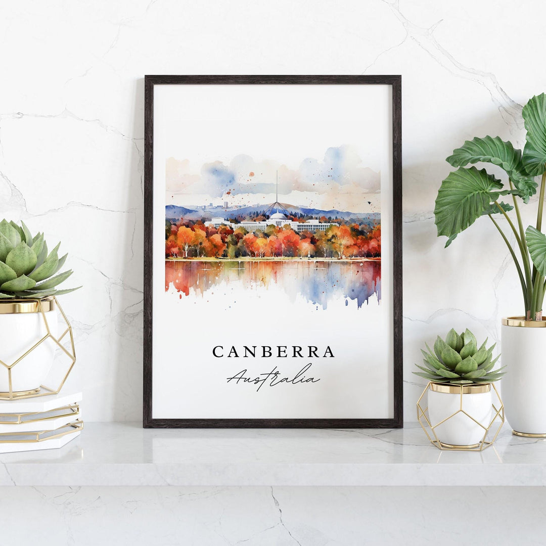 Canberra Australia wall art - Australia, Canberra poster, Canberra Wedding gift, Canberra Birthday present, Custom Text, Personalized Gift