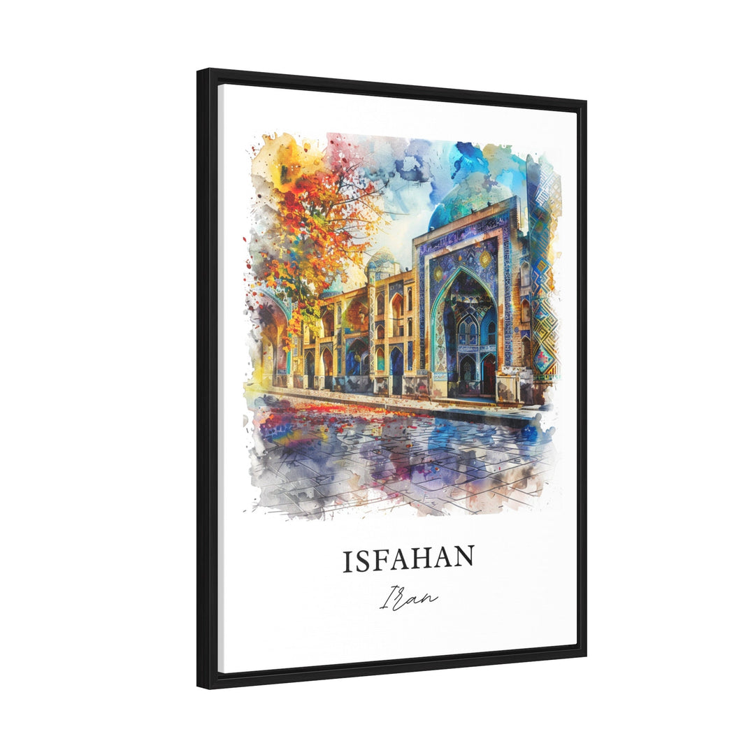 Isfahan Wall Art, Isfahan Iran Print, Iran Watercolor, Iran Artwork Gift,