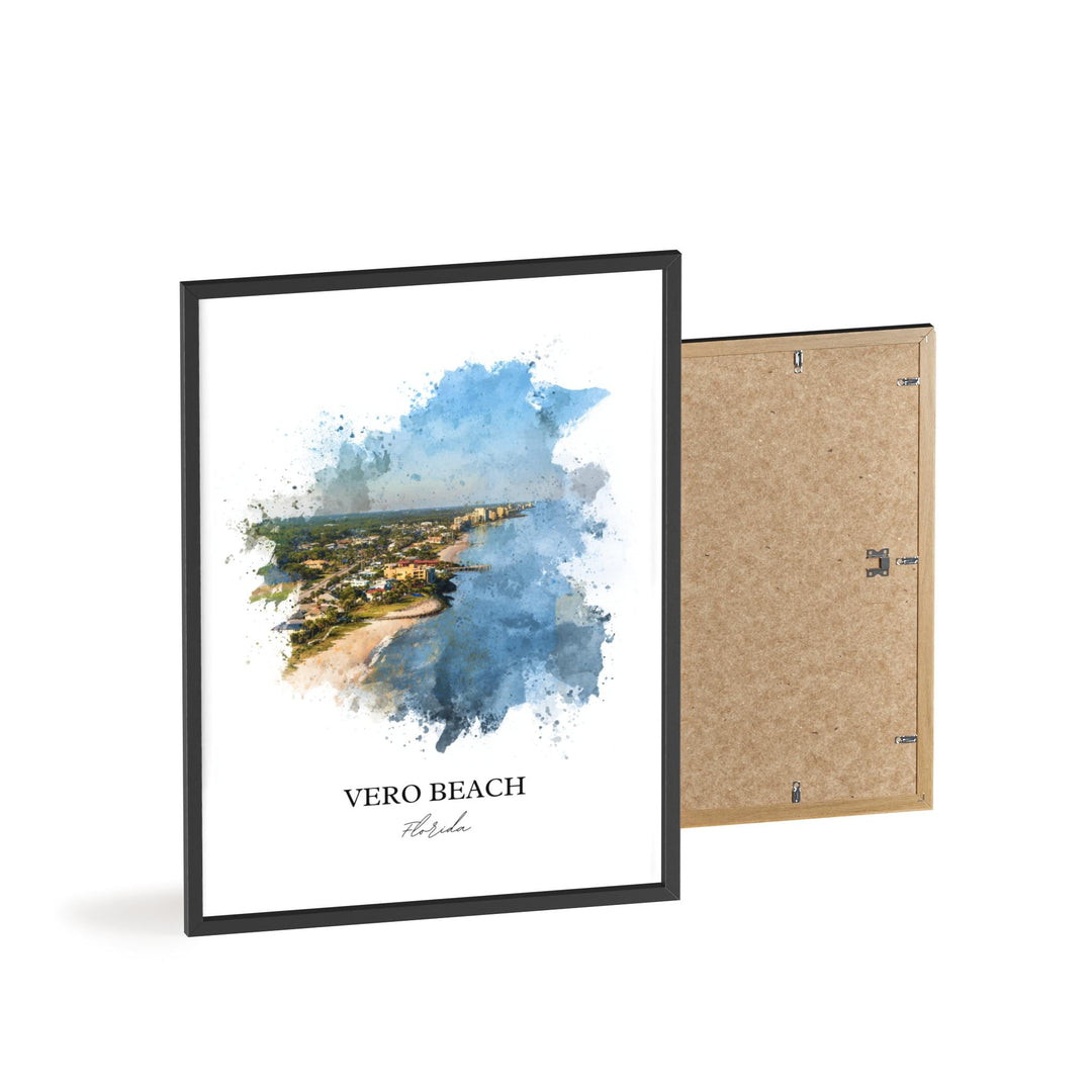 Vero Beach, FL – Watercolor Art Print
