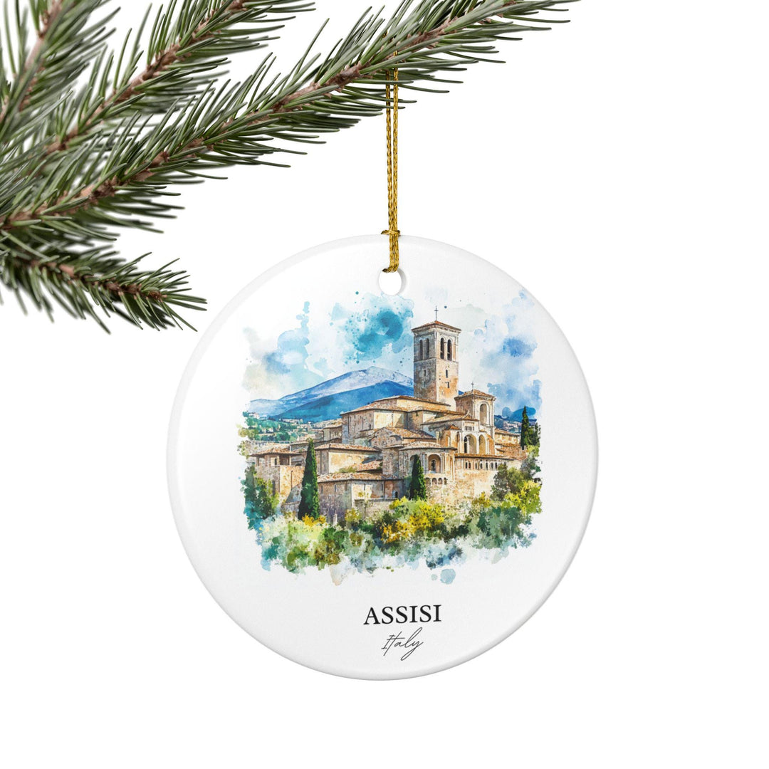 Assisi Italy Ornament: Unique Assisi Souvenir, Assisi Italy Xmas Decor, and Authentic Assisi Italy Gift