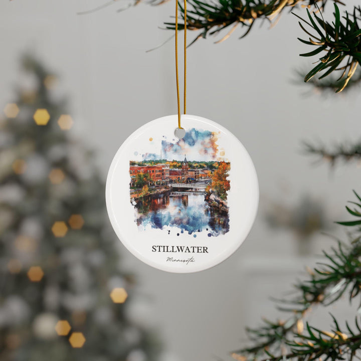 Stillwater MN Ornament: Unique Stillwater Souvenir, Stillwater Xmas Decor, and Authentic Minnesota Gift
