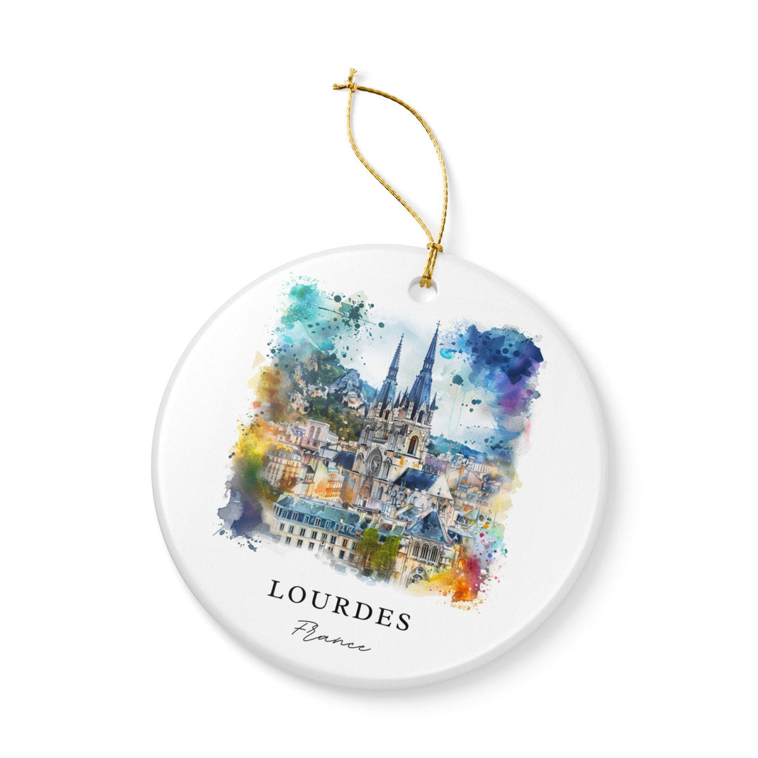 Lourdes France Ornament: Unique Lourdes Souvenir, Lourdes France Xmas Decor, and Authentic Lourdes France Gift