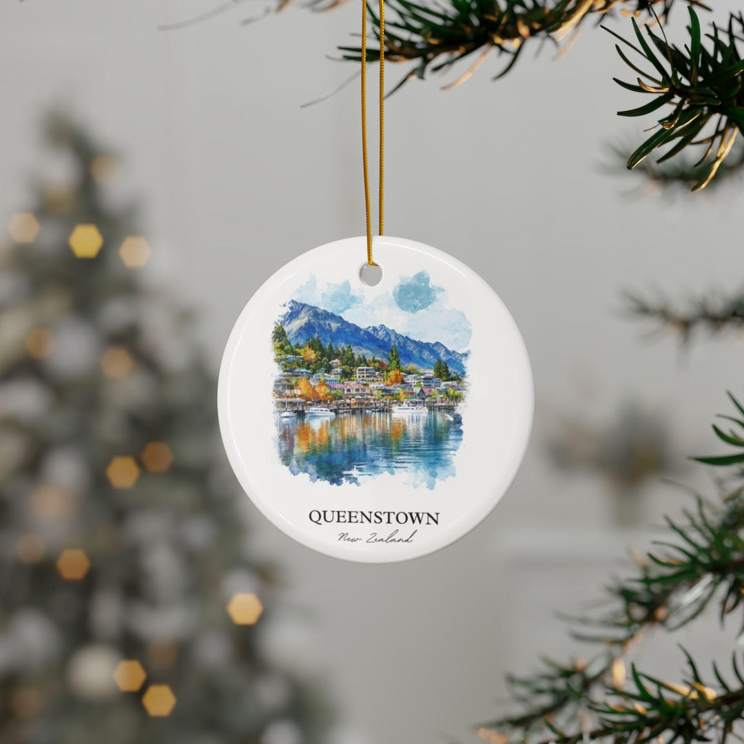 Queenstown NZ Ornament: Unique Queenstown Souvenir, New Zealand Xmas Decor, and Authentic Queenstown Gift