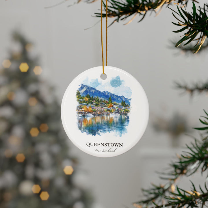 Queenstown NZ Ornament: Unique Queenstown Souvenir, New Zealand Xmas Decor, and Authentic Queenstown Gift