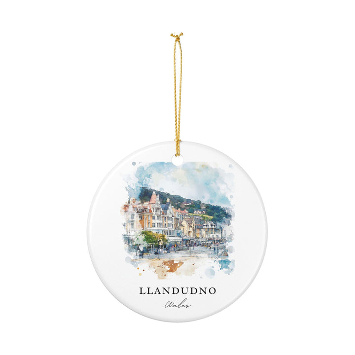 Llandudno Ornament: Unique Llandudno Souvenir, Wales Xmas Decor, and Authentic Wales Gift
