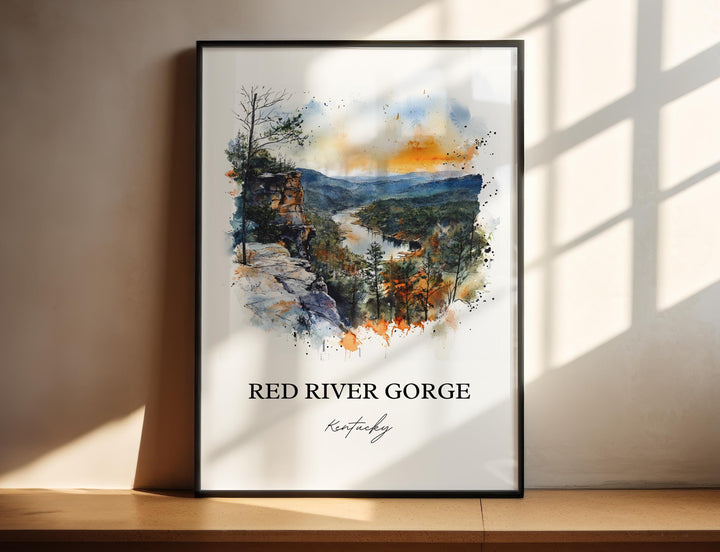 Red River Gorge, Kentucky – Watercolor Art Print