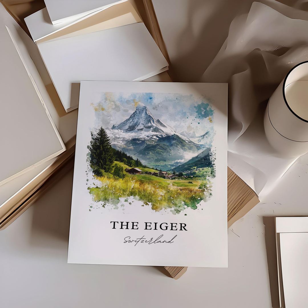 Eiger Wall Art - Bernese Alps Switzerland Print