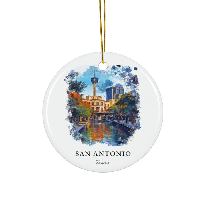 San Antonio Ornament: Unique San Antonio Souvenir, San Antonio Xmas Decor, and Authentic San Antonio TX Gift