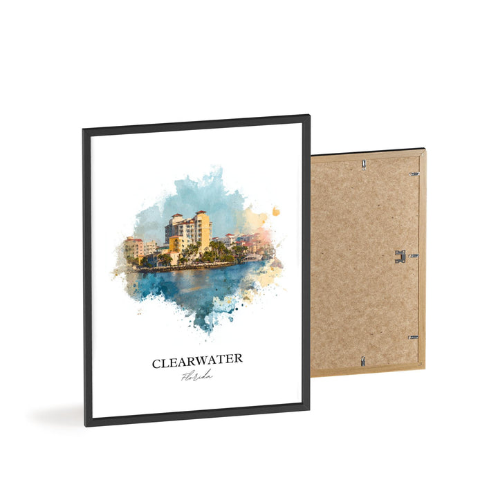 Clearwater, Florida – Watercolor Art Print