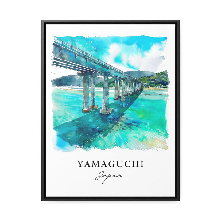 Yamaguchi Wall Art, Yamaguchi Japan Print, Yamaguchi Watercolor, Yamaguchi Gift,