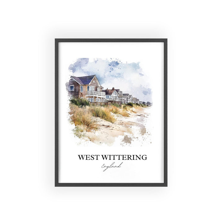 West Wittering Wall Art, Chichester District Print, West Sussex Artwork, West Wittering Gift, Travel Print, Travel Poster, Housewarming Gift