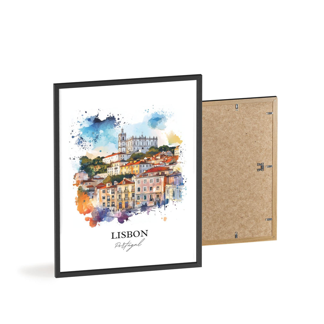 Lisbon, Portugal – Watercolor Art Print