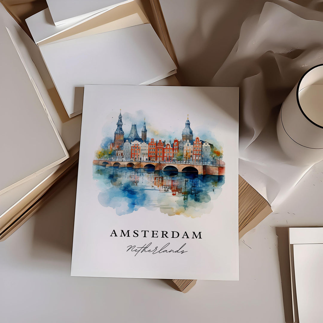 Amsterdam Wall Art - Netherlands Print