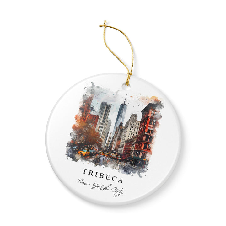 Tribeca Ornament: Unique Tribeca NYC Souvenir, Tribeca NYC Xmas Decor, and Authentic Manhattan Gift