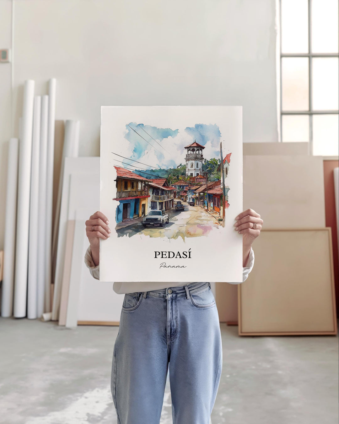 Pedasí Panama Wall Art, Pedasí Print, Panama Watercolor Art, Azuero Peninsula Panama Gift, Travel Print, Travel Poster, Housewarming Gift