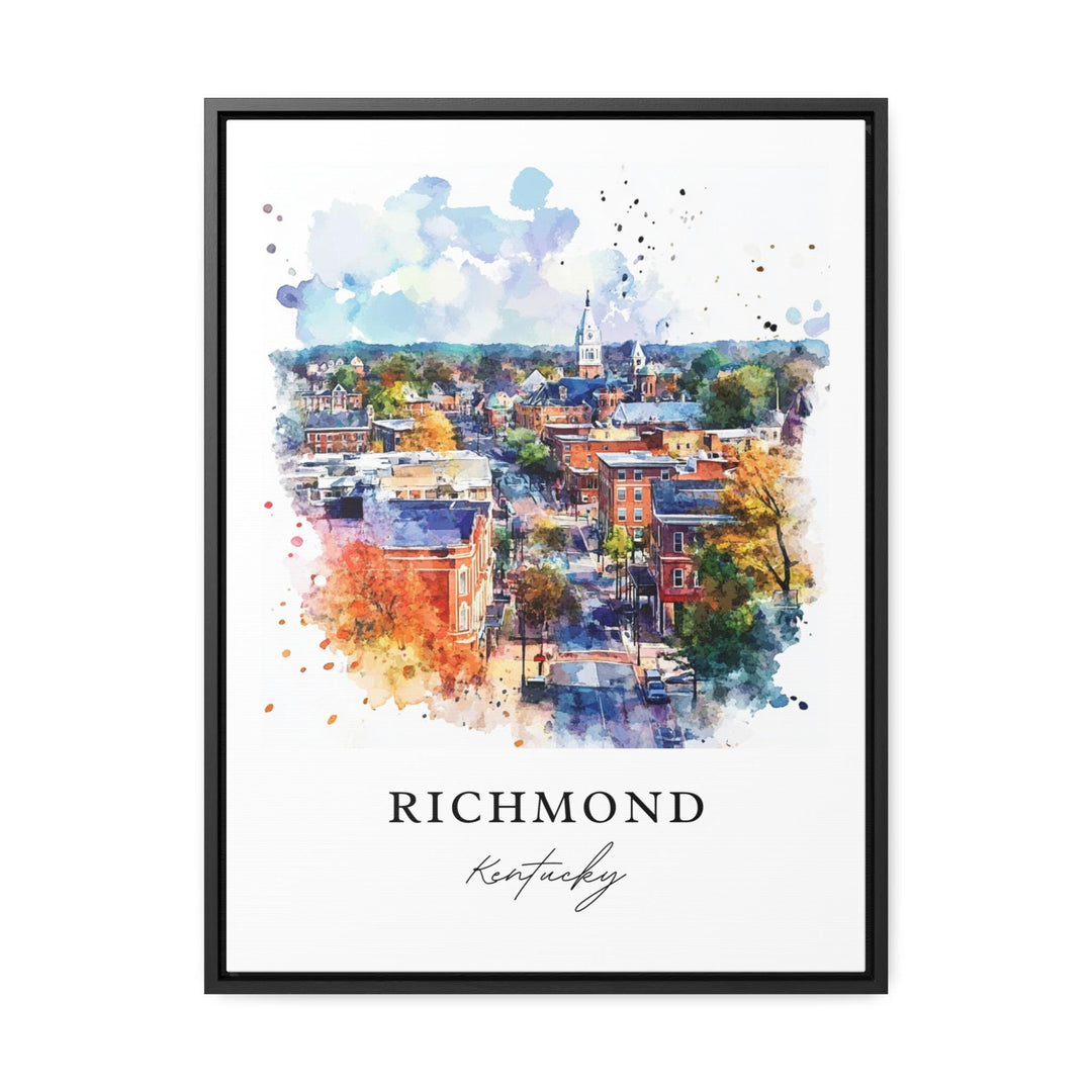 Richmond KY Wall Art, Richmond Print, Richmond Kentucky Watercolor, Madison County KY Gift,