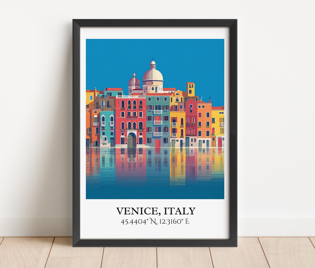 Venice Italy Art, Venice Retro Travel Art, Venice Home Decor, Venice Gift, Venice Italy Travel Art, Travel Prints, Housewarming Gift