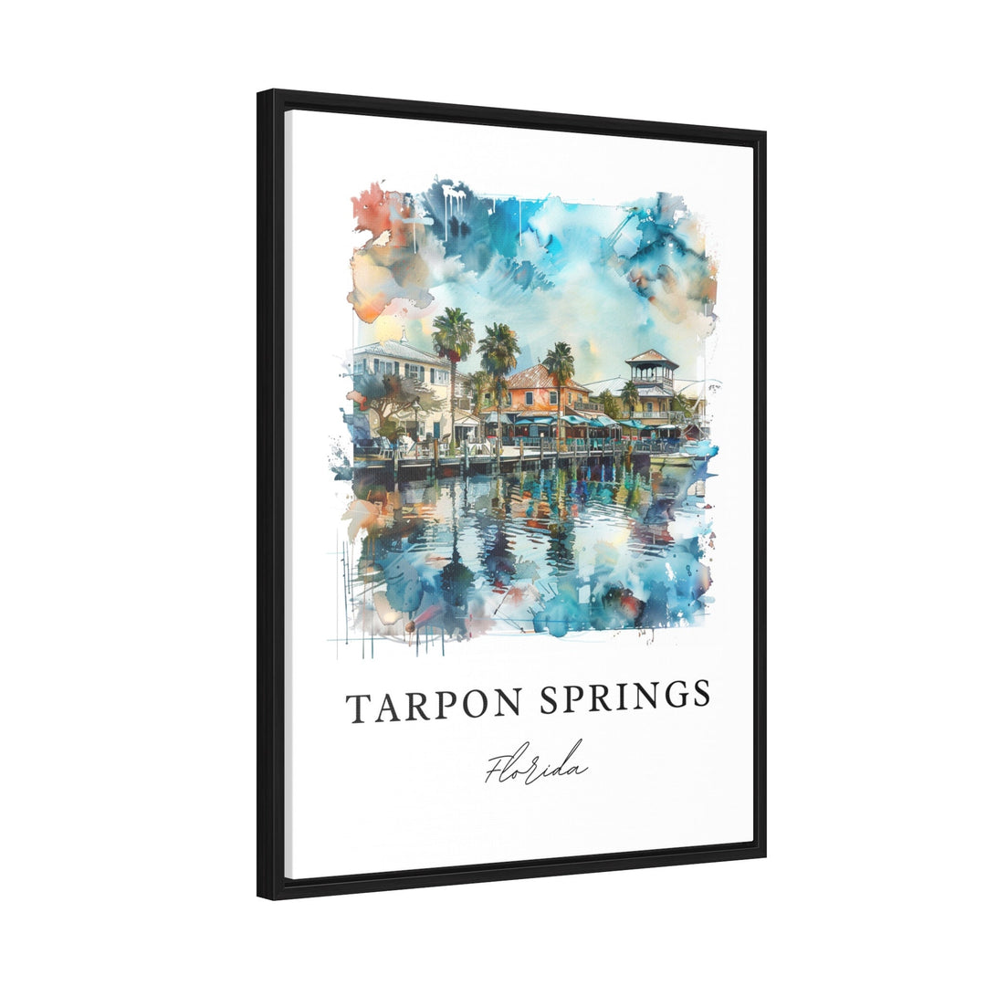 Tarpon Springs FL Art, Tarpon Springs Print, Gulf Coast FL Watercolor Art, Florida Art Gift,