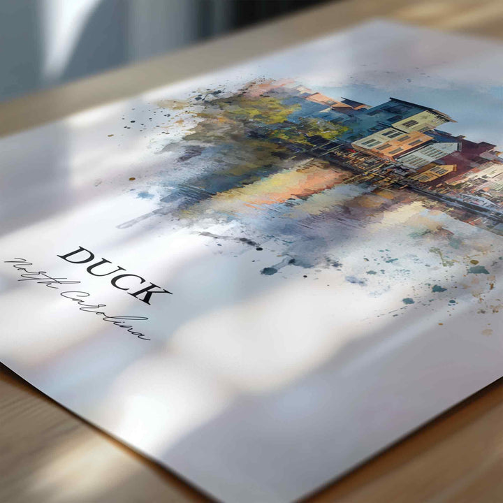 Duck, North Carolina – Watercolor Art Print