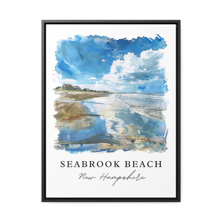 Seabrook Beach Art Print, New Hampshire Print, Rockingham NH Wall Art, Seabrook Gift,