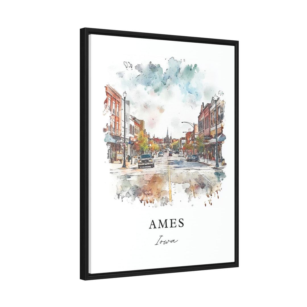 Ames Wall Art - Iowa Print