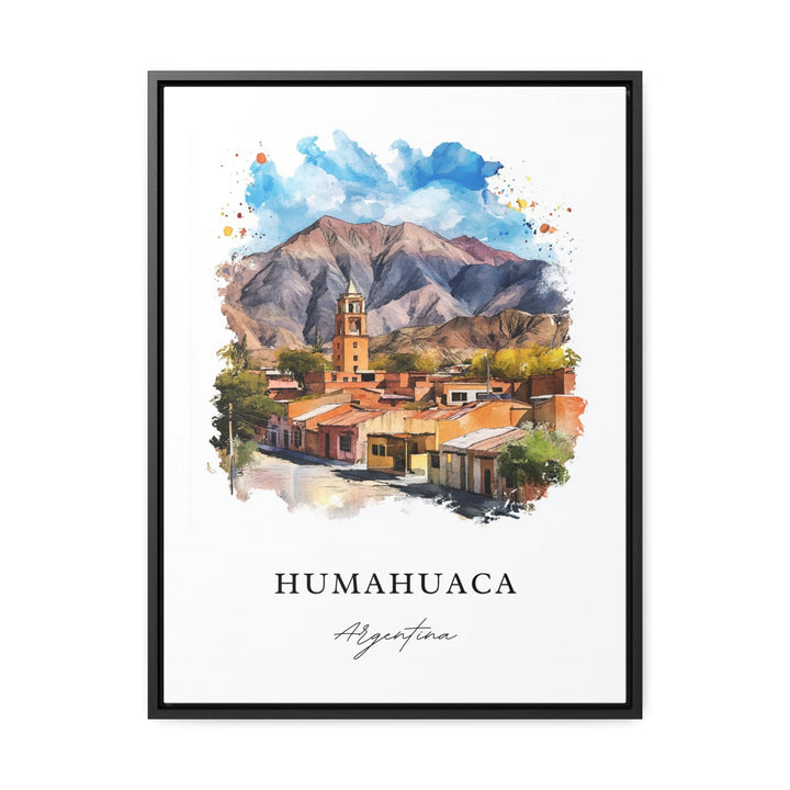 Humahuaca Wall Art, Humahuaca Argentina Print, Jujuy Watercolor Art, Jujuy Argentina Gift,