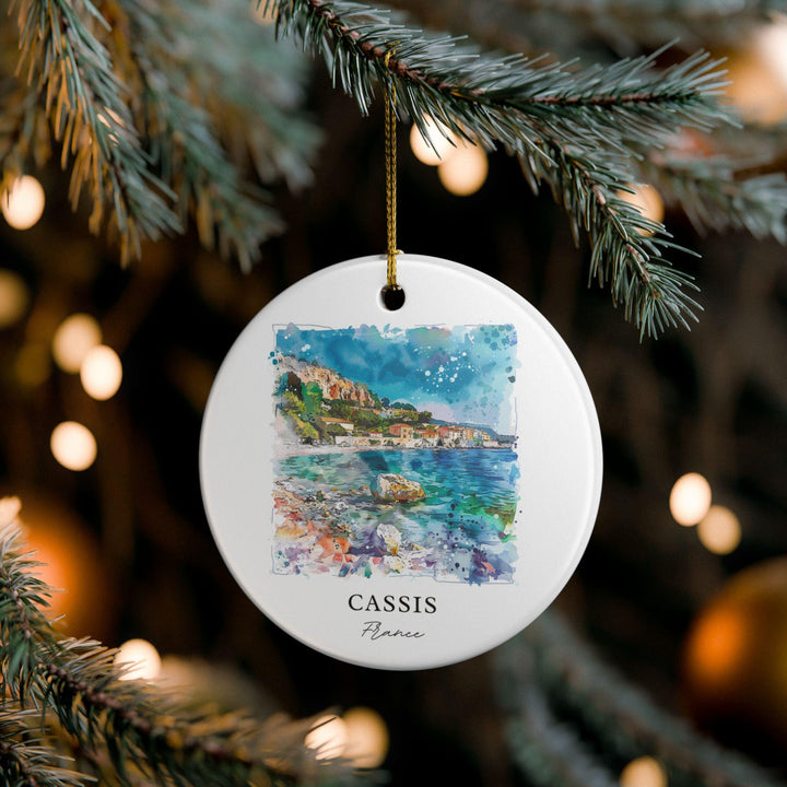 Cassis France Ornament: Unique Cassis Souvenir, Cassis France Xmas Decor, and Authentic Cassis France Gift