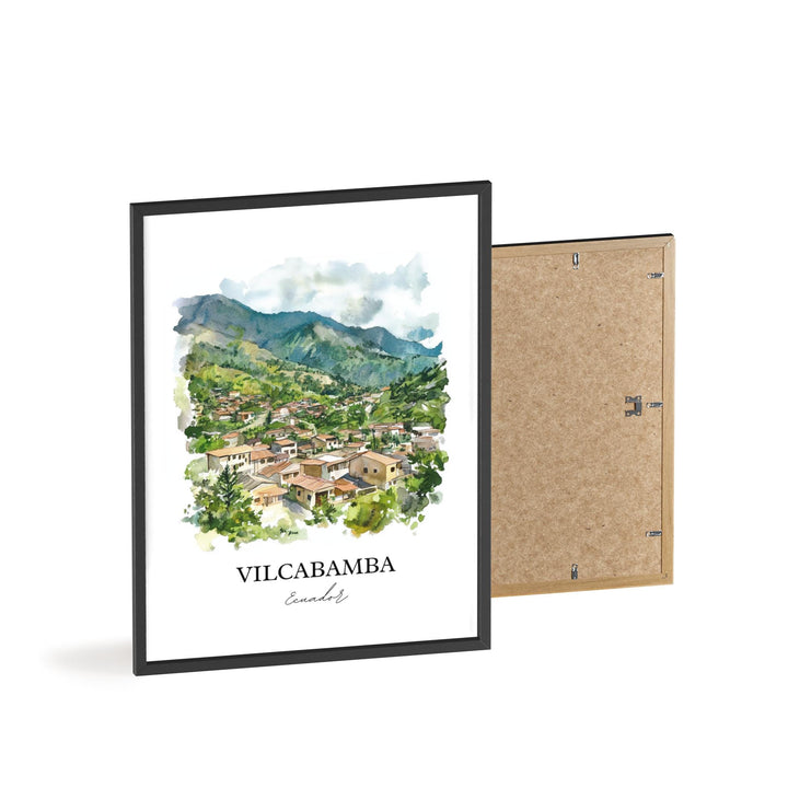 Vilcabamba, Ecuador – Watercolor Art Print