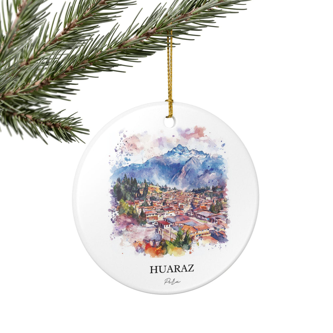 Huaraz Peru Ornament: Unique Huaraz Souvenir, Huaraz Xmas Decor, and Authentic Huaraz Peru Gift