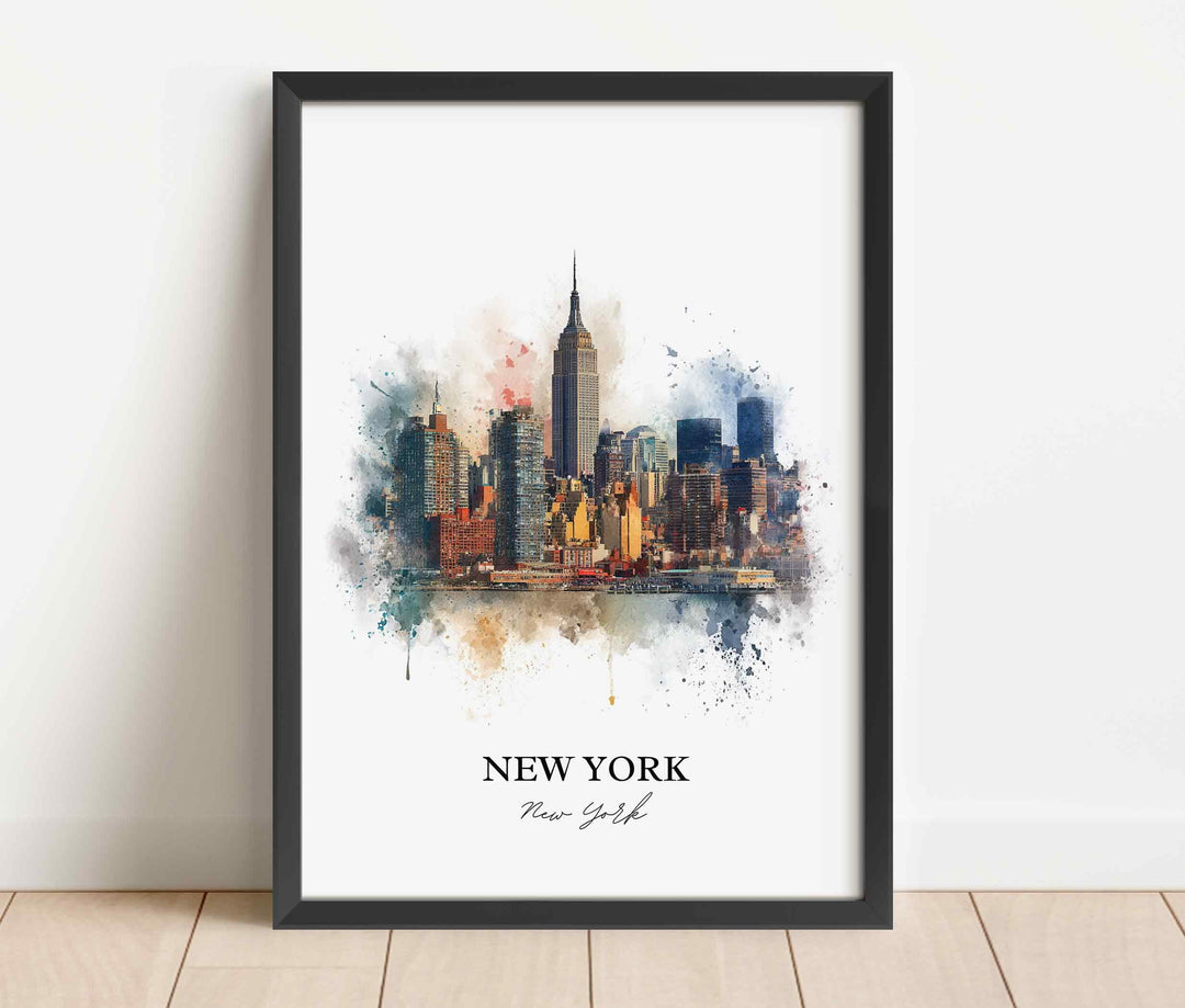 New York City, New York – Watercolor Art Print