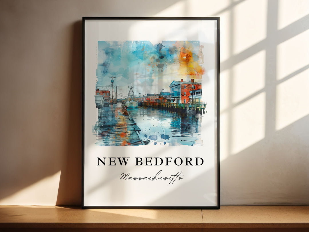 New Bedford, USA – Watercolor Art Print