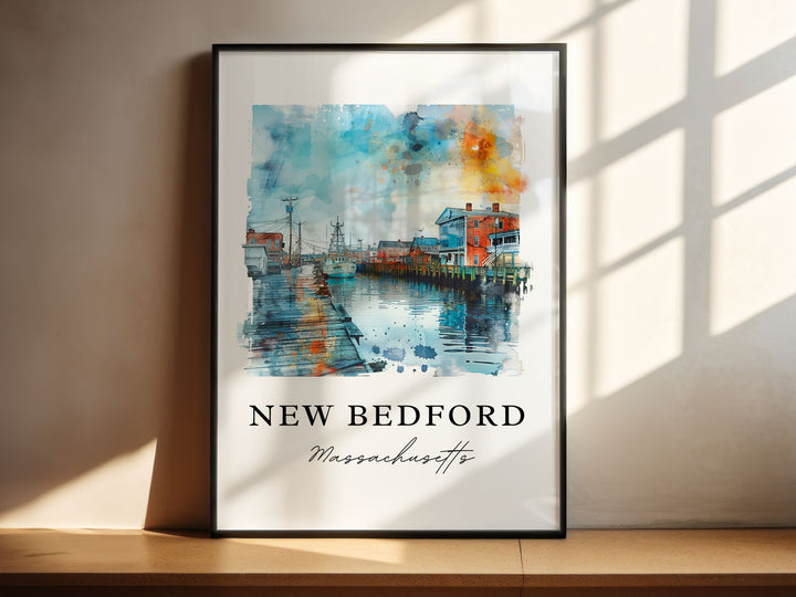 New Bedford, USA – Watercolor Art Print