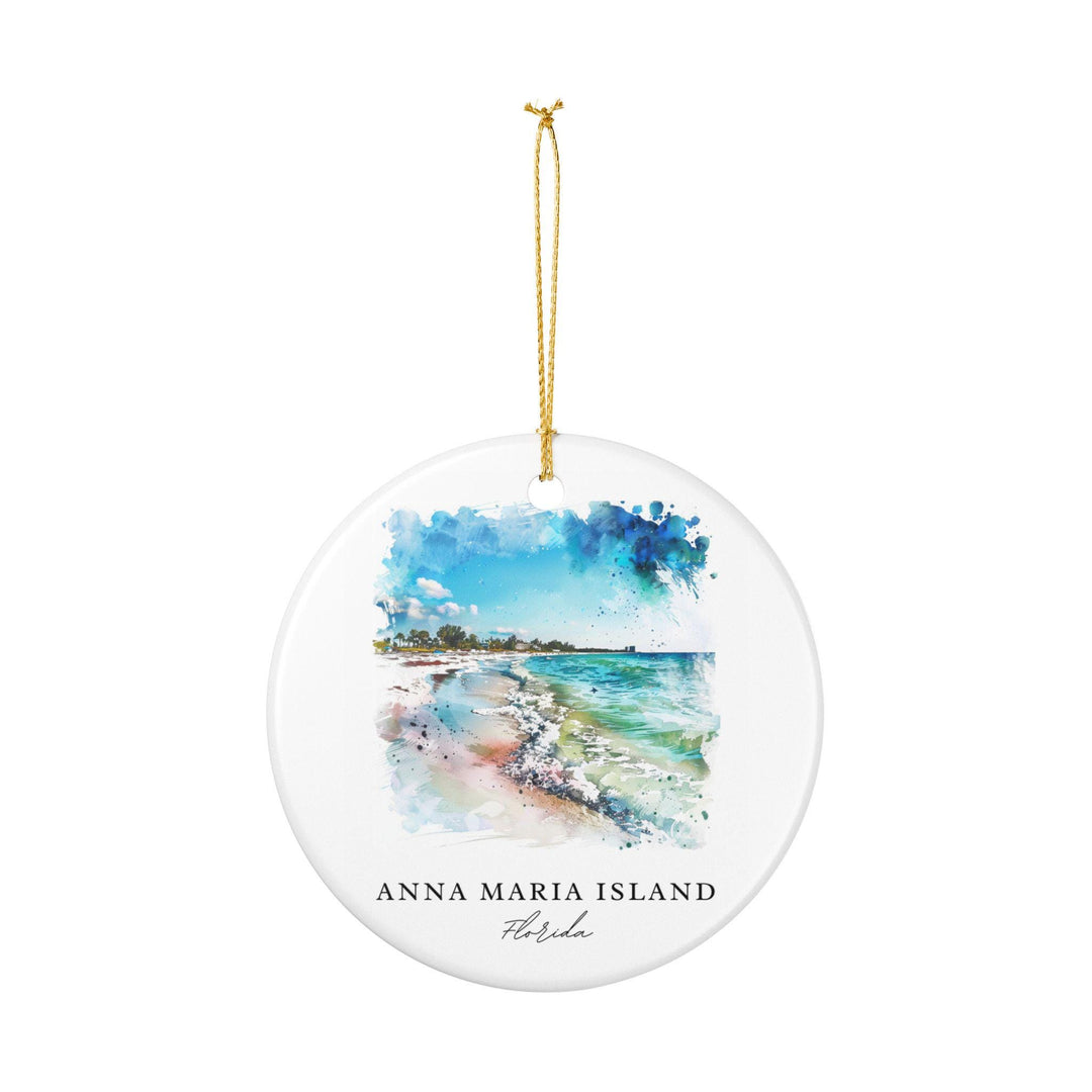 Anna Maria Island Ornament: Unique Anna Maria Island Souvenir, Anna Maria Xmas Decor, and Authentic Gulf Coast Florida Gift