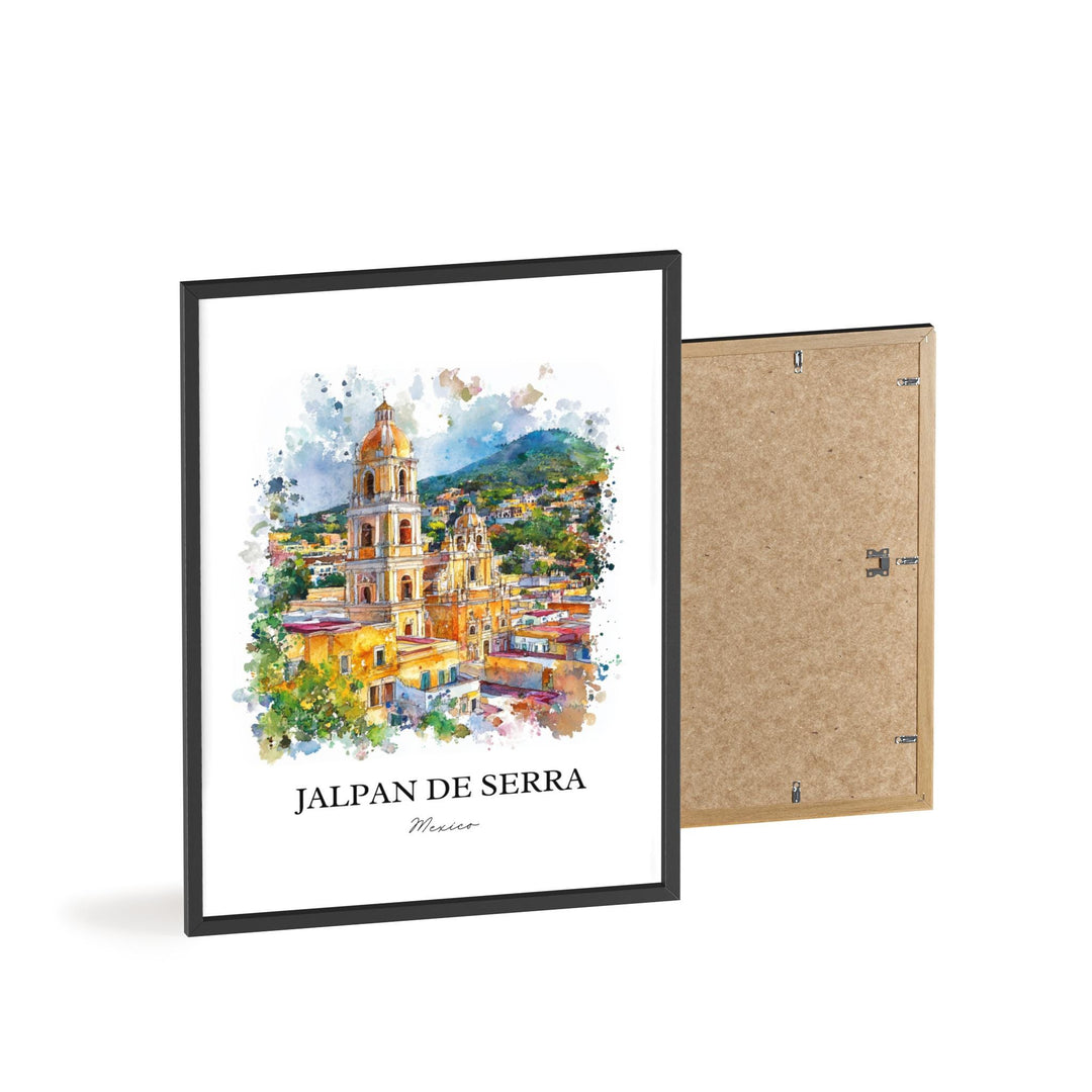 Jalpan de Serra Wall Art, Querétaro Print, Mexico Watercolor Art, Jalpan de Serra Gift, Travel Print, Travel Poster, Housewarming Gift