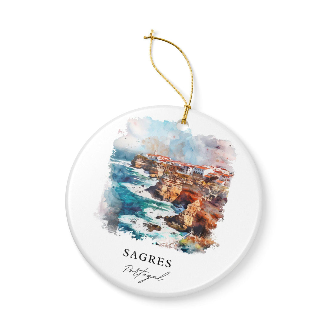 Sagres, Portugal Ornament: Unique Sagres Souvenir, Sagres Portugal Xmas Decor, and Authentic Portugal Gift