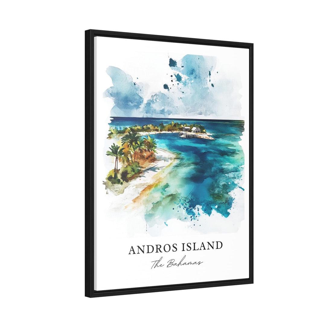 Andros Island Wall Art - Bahamas Print