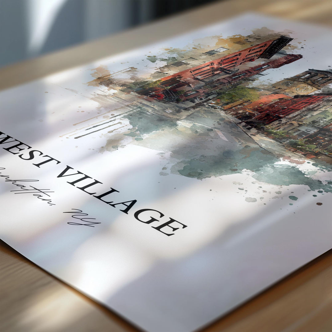 West Village, NYC – Watercolor Art Print