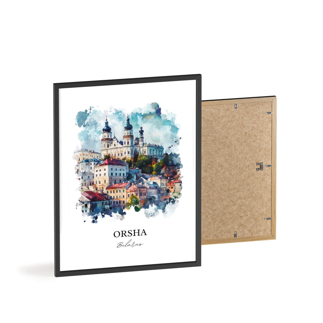 Orsha, Belarus – Watercolor Art Print