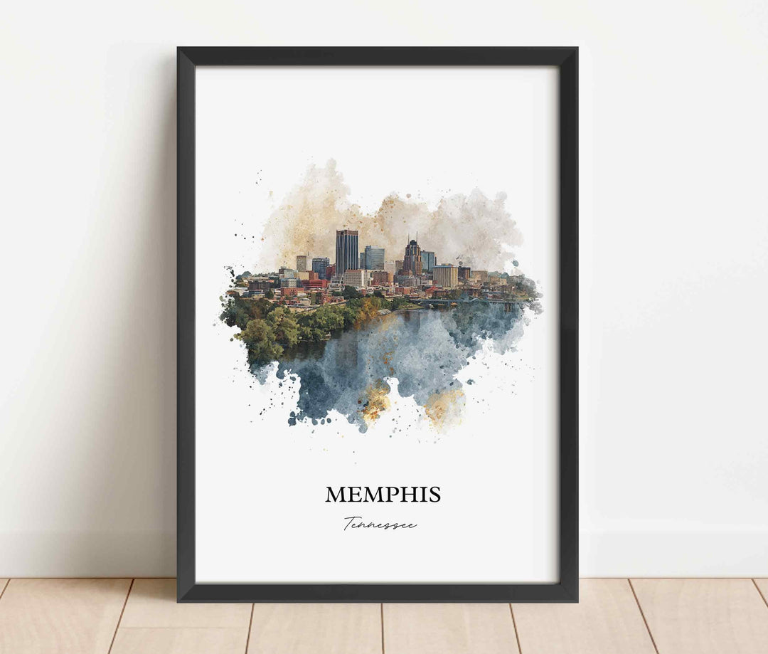 Memphis, Tennessee – Watercolor Art Print