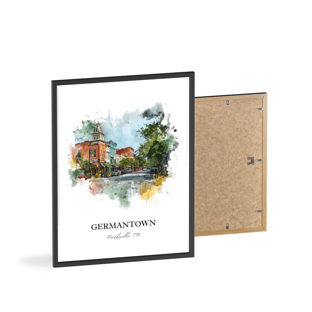 Germantown, Tennessee – Watercolor Art Print