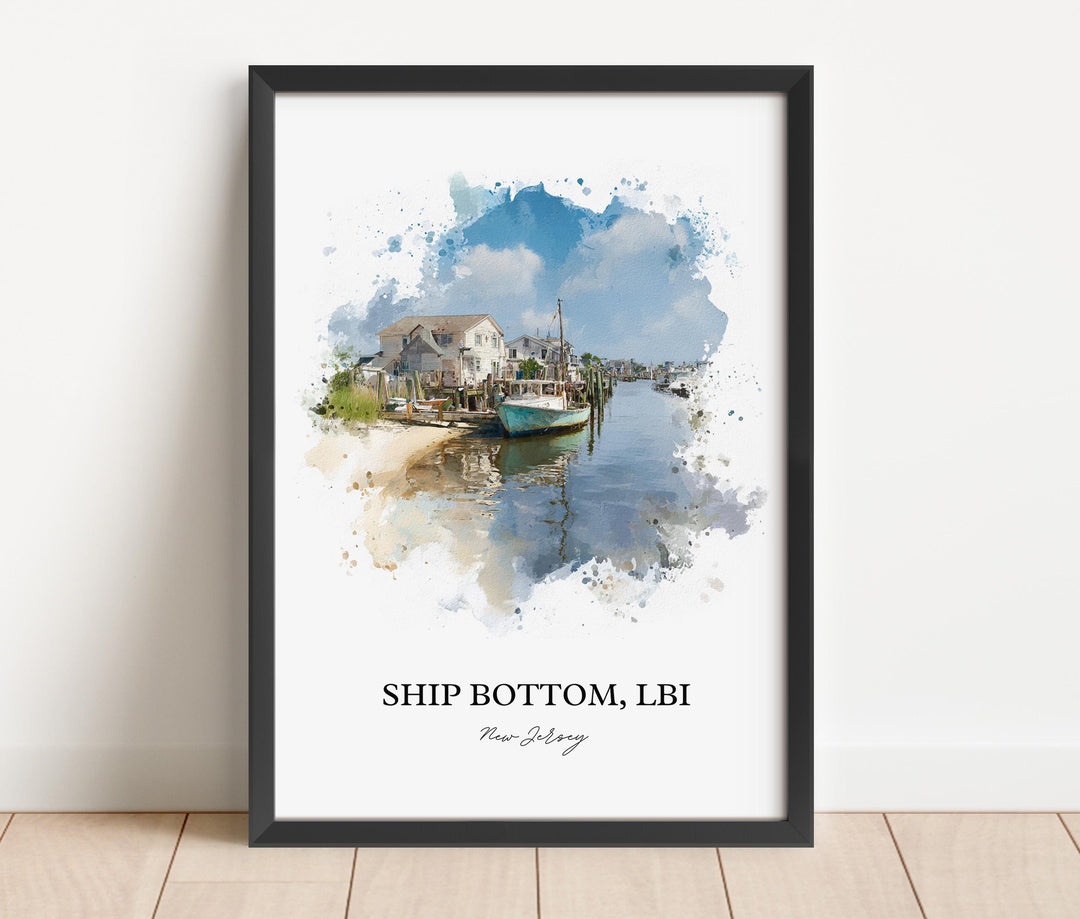 Ship Bottom, New Jersey – Watercolor Art Print