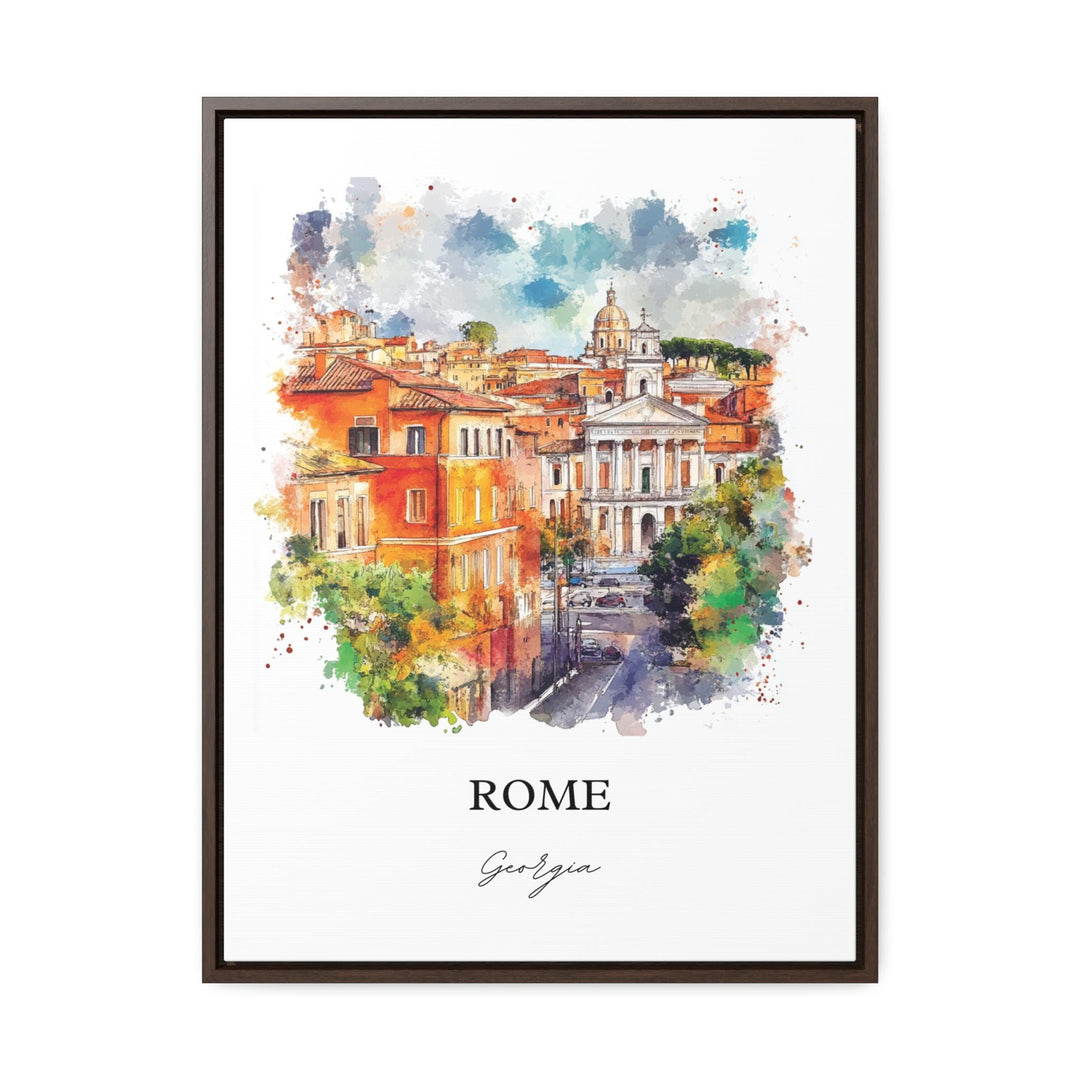 Rome, Georgia, USA – Watercolor Art Print