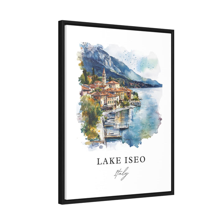 Lake Iseo Wall Art, Lake Iseo Italy Print, Lake Iseo Watercolor, Sebino Italy Gift,