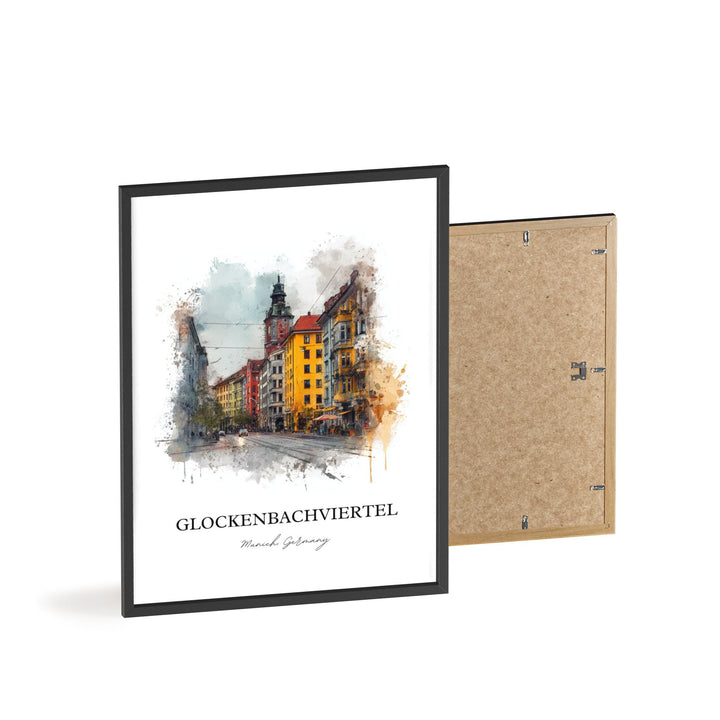 Glockenbachviertel, Germany – Watercolor Art Print