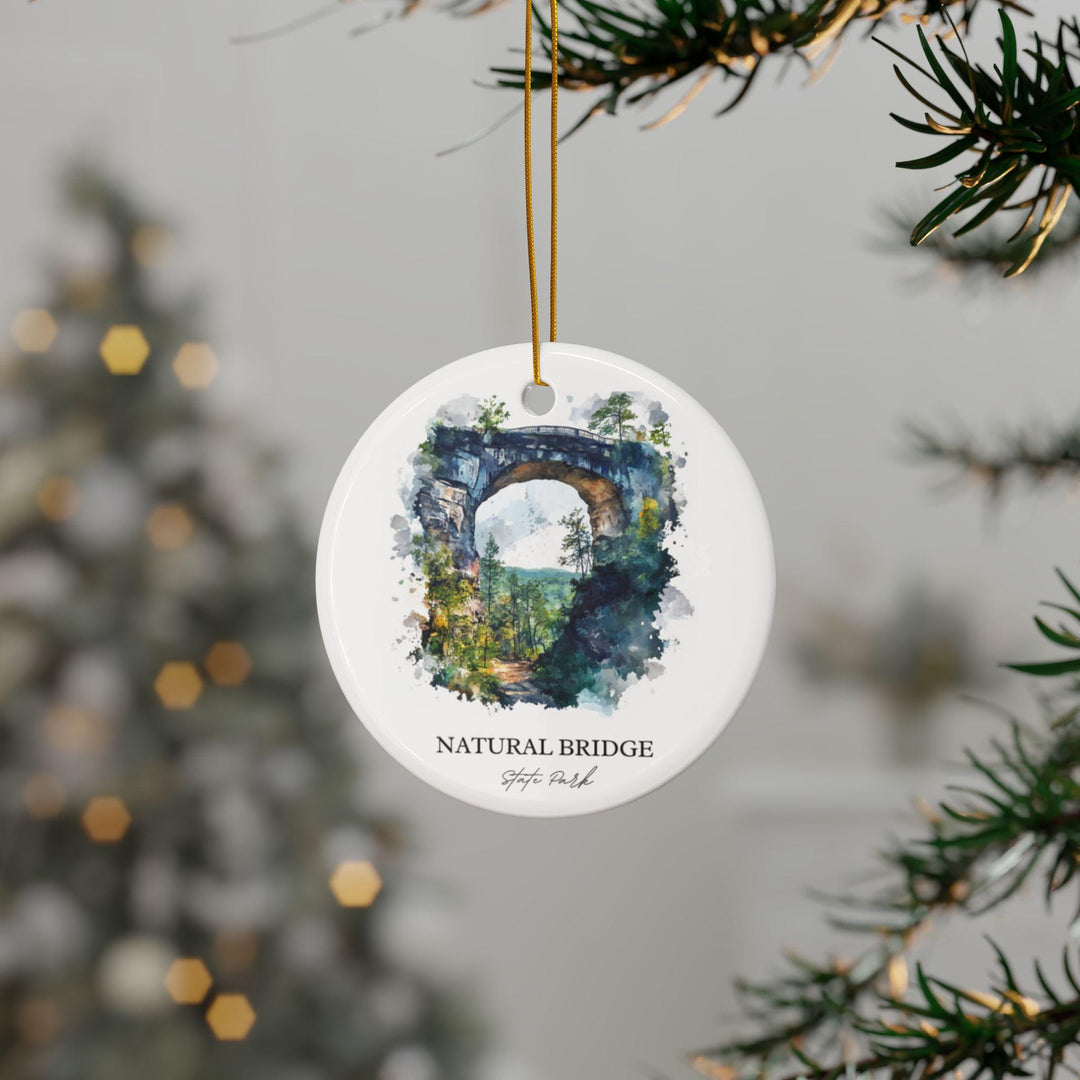 Nautral Bridge State Park Ornament: Unique Nautral Bridge Souvenir, Nautral Bridge Xmas Decor, and Authentic Nautral Bridge Gift
