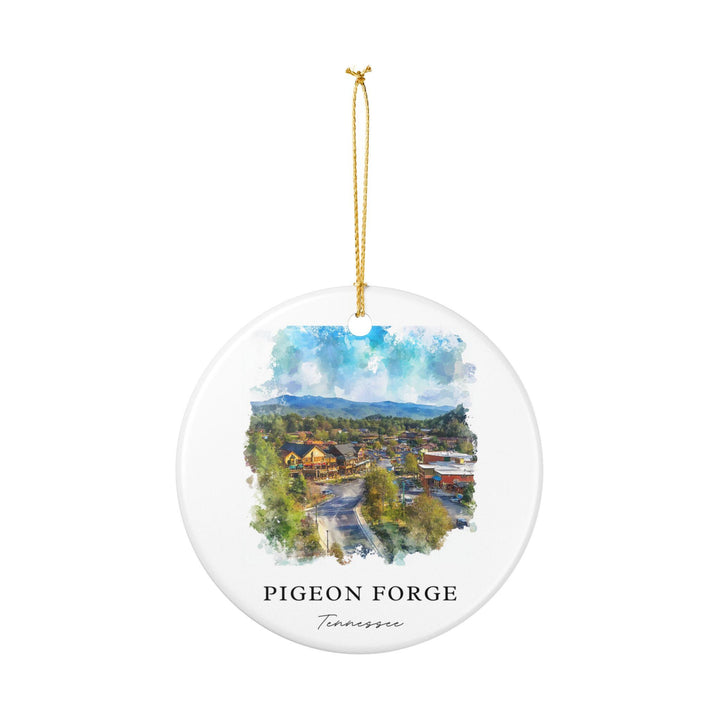 Pigeon Forge Ornament: Unique Pigeon Forge Souvenir, Pigeon Forge Xmas Decor, and Authentic Tennessee Gift