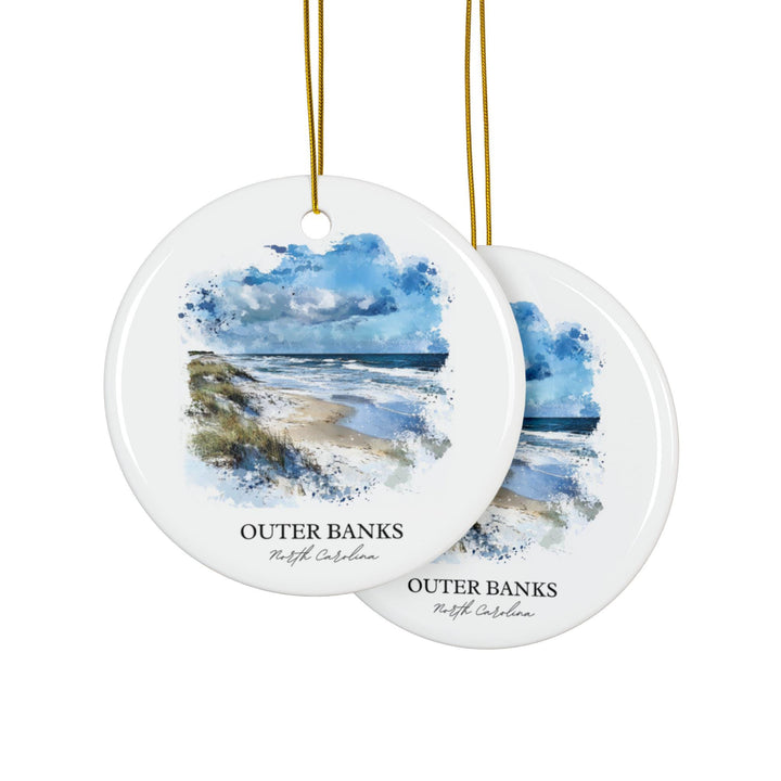 Outer Banks Ornament: Unique OBX Souvenir, Outer Banks Xmas Decor, and Authentic Outer Banks NC Gift