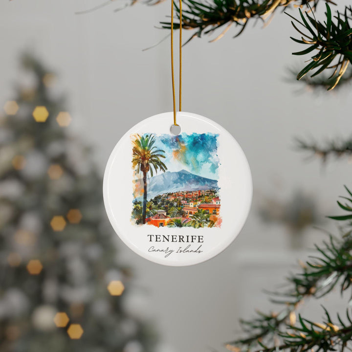 Tenerife Ornament: Unique Tenerife Souvenir, Tenerife Canary Islands Decor, and Authentic Tenerife Christmas Gift