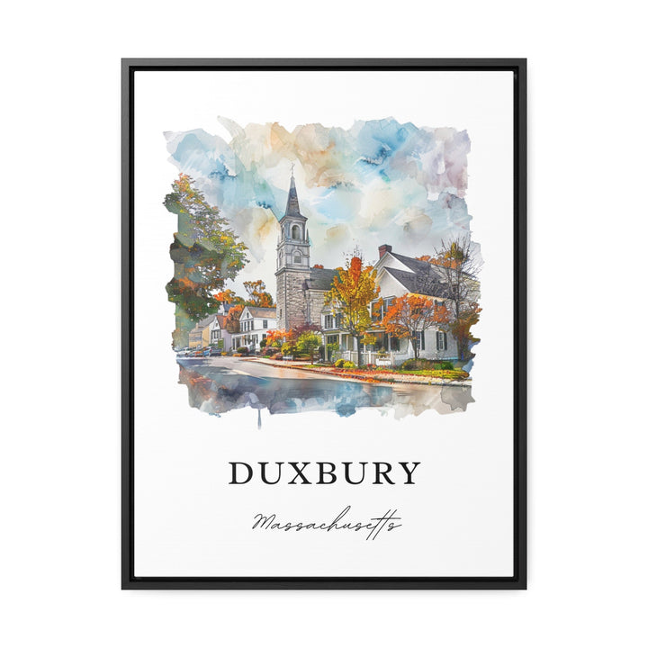 Duxbury MA Wall Art, Plymouth County Print, Duxbury Watercolor, Duxbury MA Gift,