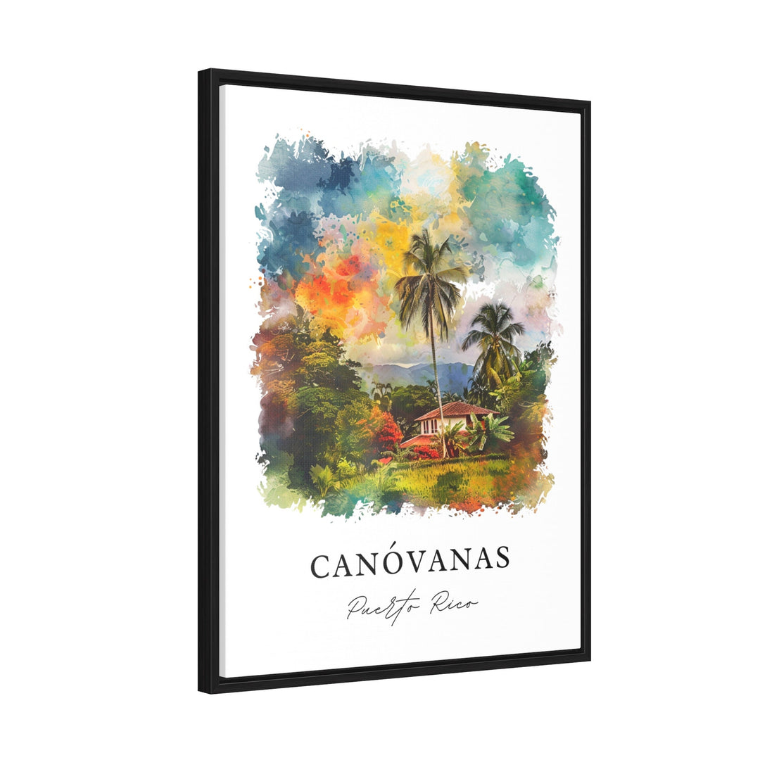 Canóvanas Wall Art, Canóvanas Print, Canóvanas PR Watercolor, Canovanas Puerto Rico Gift,